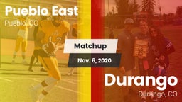 Matchup: Pueblo East High vs. Durango  2020