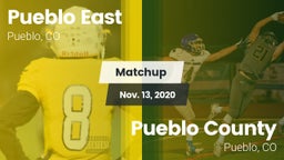 Matchup: Pueblo East High vs. Pueblo County  2020