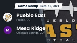Recap: Pueblo East  vs. Mesa Ridge  2021