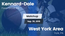Matchup: Kennard-Dale High vs. West York Area  2016