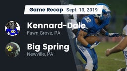 Recap: Kennard-Dale  vs. Big Spring  2019
