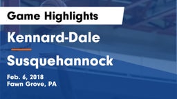 Kennard-Dale  vs Susquehannock  Game Highlights - Feb. 6, 2018