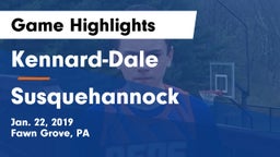 Kennard-Dale  vs Susquehannock  Game Highlights - Jan. 22, 2019