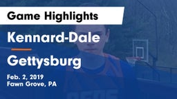 Kennard-Dale  vs Gettysburg  Game Highlights - Feb. 2, 2019