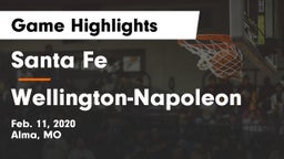 Santa Fe  vs Wellington-Napoleon Game Highlights - Feb. 11, 2020