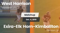 Matchup: West Harrison High vs. Exira-Elk Horn-Kimballton 2019
