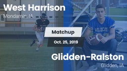 Matchup: West Harrison High vs. Glidden-Ralston  2019