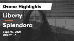 Liberty  vs Splendora  Game Highlights - Sept. 25, 2020