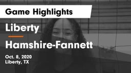 Liberty  vs Hamshire-Fannett Game Highlights - Oct. 8, 2020