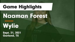 Naaman Forest  vs Wylie  Game Highlights - Sept. 21, 2021