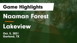 Naaman Forest  vs Lakeview  Game Highlights - Oct. 5, 2021