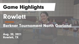 Rowlett  vs Berkner Tournament North Garland Game Highlights - Aug. 20, 2021