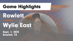 Rowlett  vs Wylie East  Game Highlights - Sept. 1, 2023