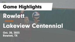 Rowlett  vs Lakeview Centennial  Game Highlights - Oct. 20, 2023