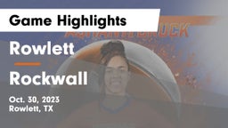Rowlett  vs Rockwall Game Highlights - Oct. 30, 2023