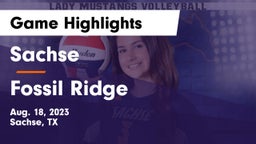 Sachse  vs Fossil Ridge  Game Highlights - Aug. 18, 2023