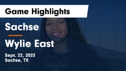 Sachse  vs Wylie East  Game Highlights - Sept. 22, 2023