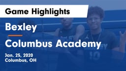 Bexley  vs Columbus Academy  Game Highlights - Jan. 25, 2020