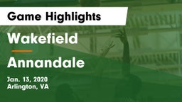 Wakefield  vs Annandale  Game Highlights - Jan. 13, 2020