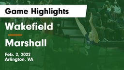 Wakefield  vs Marshall  Game Highlights - Feb. 2, 2022