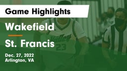 Wakefield  vs St. Francis  Game Highlights - Dec. 27, 2022