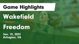 Wakefield  vs Freedom  Game Highlights - Jan. 15, 2022
