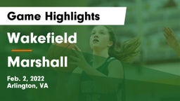 Wakefield  vs Marshall  Game Highlights - Feb. 2, 2022