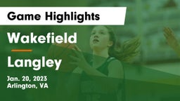Wakefield  vs Langley  Game Highlights - Jan. 20, 2023
