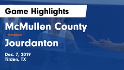 McMullen County  vs Jourdanton  Game Highlights - Dec. 7, 2019