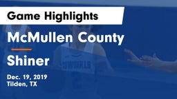 McMullen County  vs Shiner  Game Highlights - Dec. 19, 2019