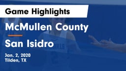 McMullen County  vs San Isidro Game Highlights - Jan. 2, 2020