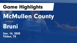 McMullen County  vs Bruni Game Highlights - Jan. 14, 2020