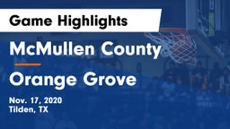 McMullen County  vs Orange Grove  Game Highlights - Nov. 17, 2020