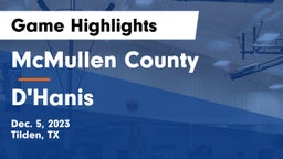 McMullen County  vs D'Hanis Game Highlights - Dec. 5, 2023