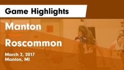 Manton  vs Roscommon  Game Highlights - March 2, 2017