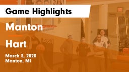 Manton  vs Hart  Game Highlights - March 3, 2020