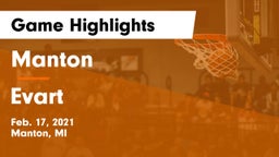 Manton  vs Evart  Game Highlights - Feb. 17, 2021