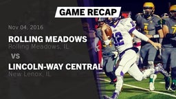 Recap: Rolling Meadows  vs. Lincoln-Way Central  2016