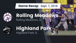 Recap: Rolling Meadows  vs. Highland Park  2018