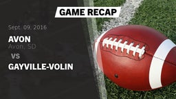 Recap: Avon  vs. Gayville-Volin 2016