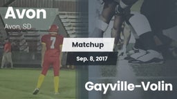 Matchup: Avon  vs. Gayville-Volin 2017