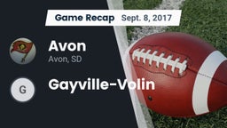 Recap: Avon  vs. Gayville-Volin 2017