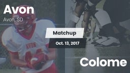 Matchup: Avon  vs. Colome 2017