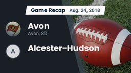 Recap: Avon  vs. Alcester-Hudson 2018