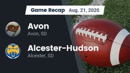 Recap: Avon  vs. Alcester-Hudson  2020
