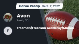Recap: Avon  vs. Freeman/Freeman Academy/Marion 2022