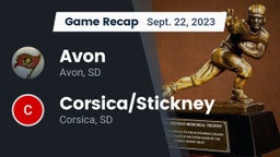 Recap: Avon  vs. Corsica/Stickney  2023