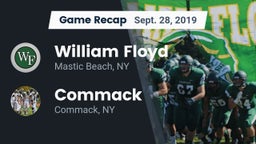 Recap: William Floyd  vs. Commack  2019