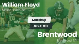 Matchup: Floyd  vs. Brentwood  2019