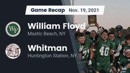 Recap: William Floyd  vs. Whitman  2021